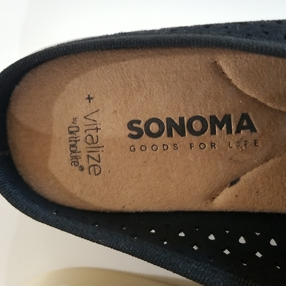 Sonoma Black Perforated Slip-On Sneakers - Picture 3 of 7